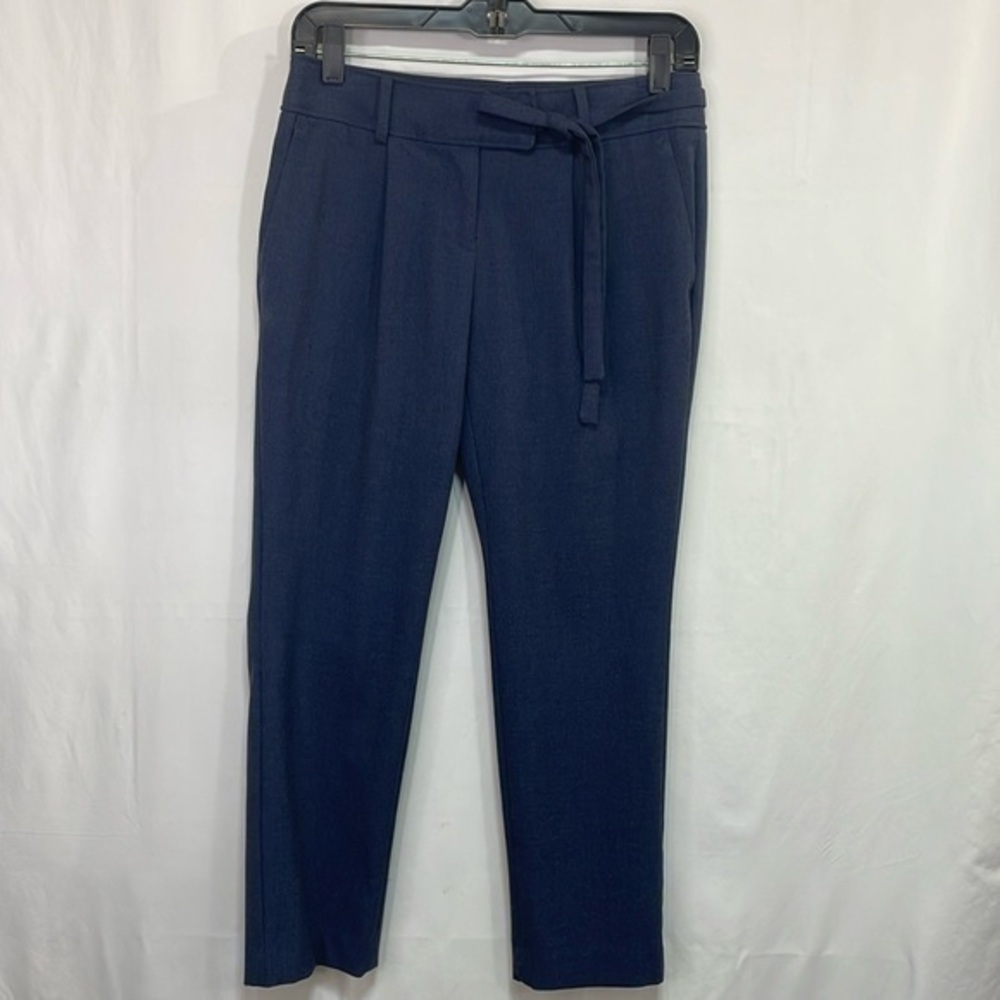 🎩 Loft blue single pleat tie waist work pants dress pants trousers